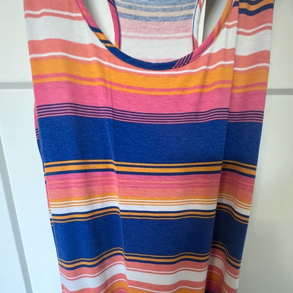 Colorful Stripe Tank Top Stretchy Maxi Dress - Picture 2 of 7